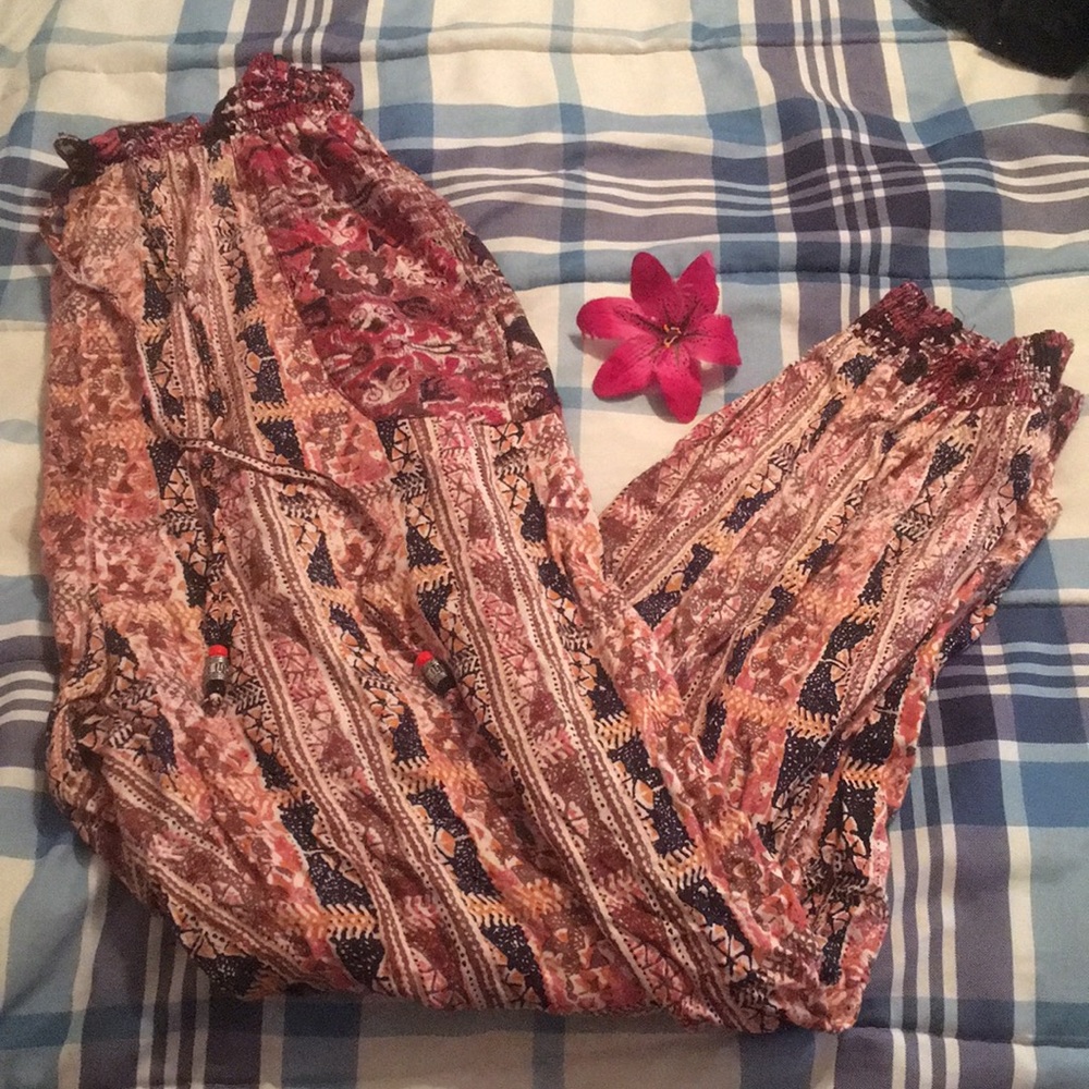 Boho pants with fun patterns !